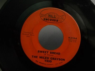 Z28 HILL 210 R&B MOD JAZZ THE MILES GRAYSON TRIO YOU WERE WRONG SWEET BREAD - Image 1 of 4