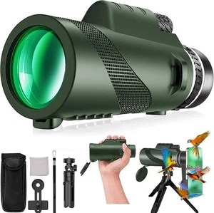 Monocular-Telescope 80x100 High Powered Monoculars High Definition for Adults... - Picture 1 of 6
