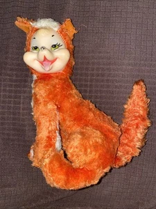 VINTAGE 1950'S RUSHTON FOX RUBBER FACE STUFFED ANIMAL PLUSH RARE - Picture 1 of 7