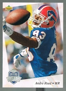 UD NFL Experience Super Bowl Collector Series 1993 versión dorada Andre Reed #28 - Imagen 1 de 2