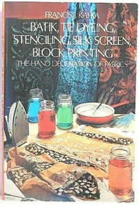 BATIK TIE DYEING SILK SCREEN BLOCK PRINTING Kafka Fabric Textile Hand Decoration - Picture 1 of 1