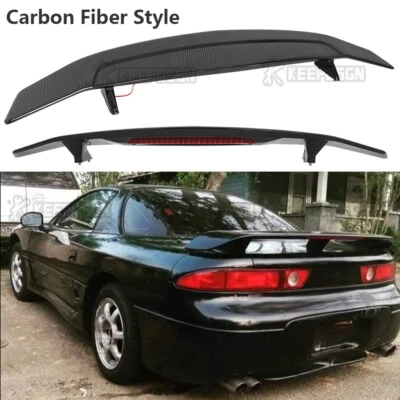 52" ABS Matte Black Rear Trunk Spoiler Wing Brake Light For Mitsubishi 3000GT - Image 1 of 4