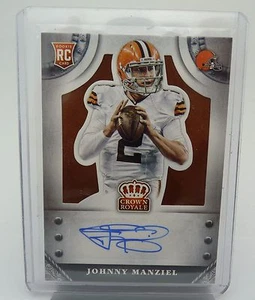 2014 PANINI CROWN ROYALE JOHNNY MANZIEL # 02/15 AUTOGRAPH FREE SHIPPING - Picture 1 of 1