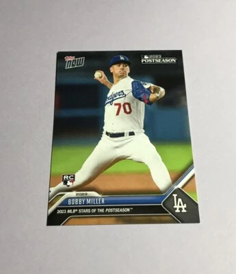 Bobby Miller Rookie Rare 2023 Topps Now #PS-21 MT Dodgers - Image 1 of 2