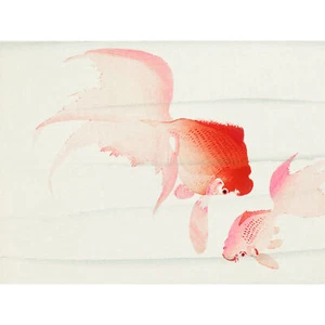 Goldfisch Ohara Koson Kunstdruck Poster Wanddeko - Bild 1 von 5