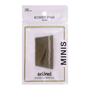 Scunci Elevated Basics Mini Bobby Pins, Brown, 36-Pieces - Picture 1 of 2