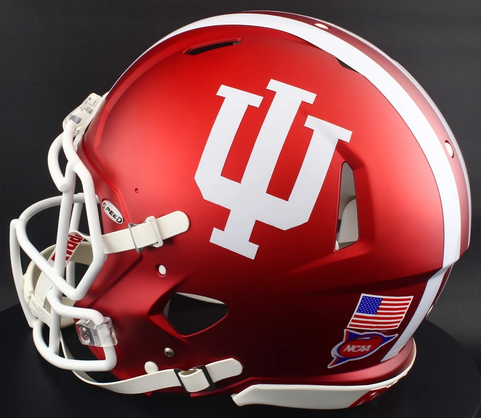 INDIANA HOOSIERS NCAA Riddell Speed Full Size AUTHENTIC Football Helmet - Image 1 of 4