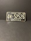 1967 Florida license plate 1968 4W-52526