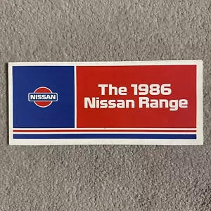 Nissan Range 1986 Car Sales Brochure Patrol 300ZX Turbo Silvia Micra - Picture 1 of 4