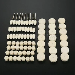 Kit completo de ruedas de pulido de cepillo de alambre de lana para herramientas giratorias de pulido 88 piezas / Juego - Imagen 1 de 12