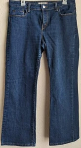 Levis 515 Womens Size 12 Med Petite Bootcut Blue Denim Jeans 32 X 27 - Picture 1 of 14