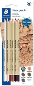 Staedtler 100P-SBK6 Design Journey Mars Lumograph Pastel Pencils - Pack of 6 - Picture 1 of 3