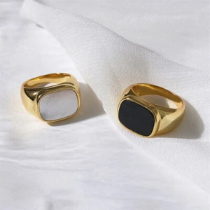 Moda Anillo Acero Inoxidable 316L Anillo Anillo Anillos Mujer Mujeres Anillos Bague Co - Imagen 1 de 12