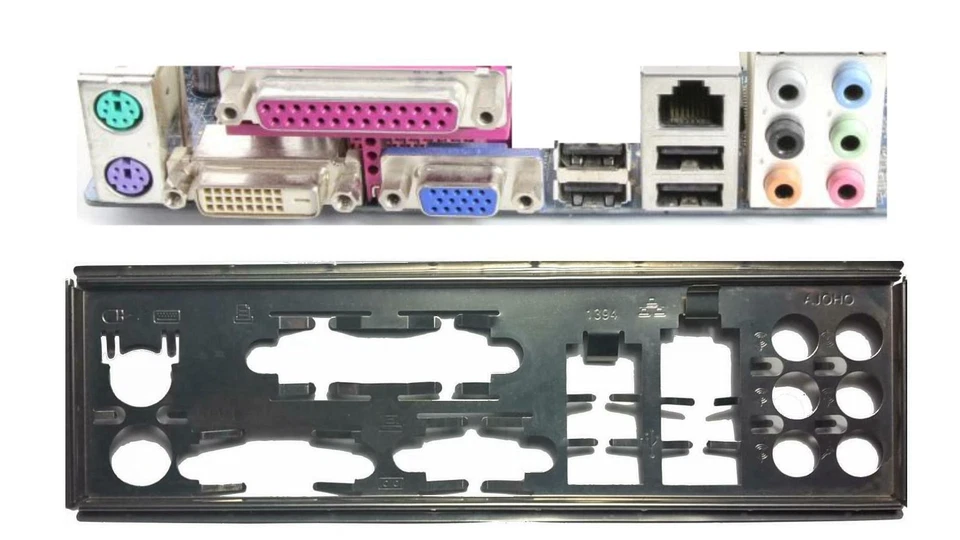 ASUS 939N68PV-GLAN I/O SHIELD BACKPLATE MASCHERINA ATX  E COMPATIBILI - Immagine 1 di 1