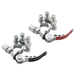 2Pcs Car Battery Terminal Connector 4 Way Positive Negative Pole Quick Release - Picture 1 of 10