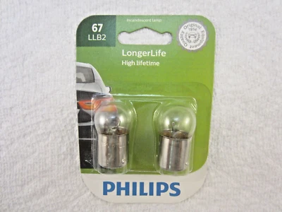 Philips LongerLife 67 7,97W duas lâmpadas placa de licença lâmpada de substituição - Imagem 1 de 4