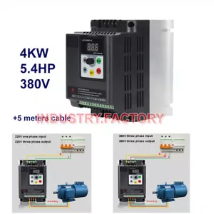 4KW Variable Frequency VFD Driver Inverter 370-440V for CNC Router Spindle Motor - Picture 1 of 10