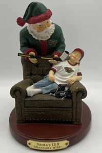 Minnesota Wild NHL Hockey Collectible 2001 Santa's Gift Figurine Second Limited - Picture 1 of 18