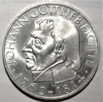 S11 - Germany 5 Mark 1964-J Brilliant Unc. Silver Coin - Fichte *** Key Date - Image 1 of 2