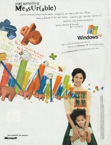 2005 printed Microsoft XP Multi-colored 10x8 in Framing young child mother - Picture 1 of 4