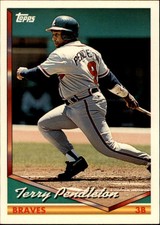 1994 Topps Atlanta Braves Baseball Card #735 Terry Pendleton