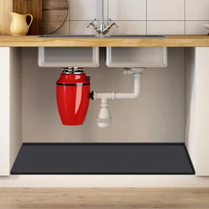 Silicone Under Sink Mat for Kitchen Waterproof - 34 x 22 Under Sink & Protector - Picture 1 of 11