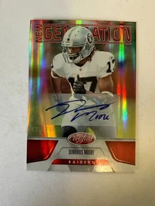 Denarius Moore/250 2011 certificado Panini - nueva generación espejo rojo #176 (AU, - Imagen 1 de 2