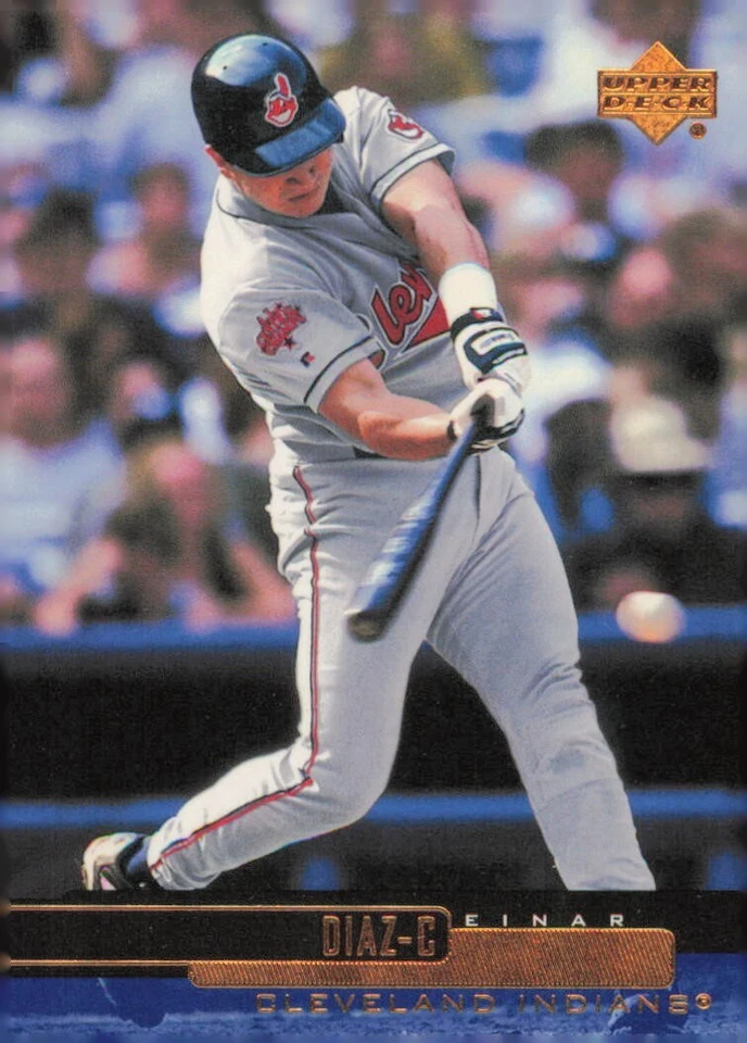 2000 Upper Deck #96 Einar Diaz Cleveland Indians Baseball Card - Image 1 of 2