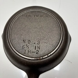BSR Century Series No.3 Cast Iron Skillet w/Heat Ring Made In USA 6-5/8", 1H-2 - Picture 1 of 6