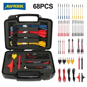 68 tlg Messleitungen Kfz Multimeter Prüfspitzen Prüfadapte zubehör Prüfkabel Set - Bild 1 von 14