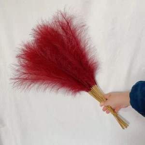 Fluffy Beautiful Artificial Flowers Pampas Bouquet Pampas Grass Fake Reeds - Imagen 1 de 29