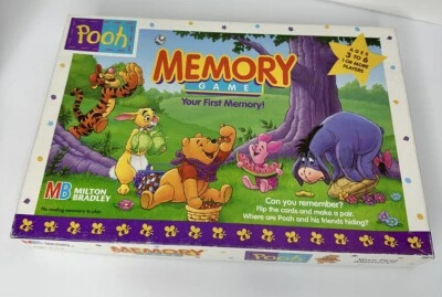 Vintage Winnie The Pooh 1996 Memory Game 100% Complete Milton Bradley Ages 3-6 - Image 1 of 4