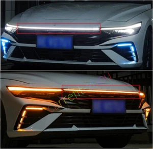 For Hyundai Elantra 2024 2025 ENGINE HOOD GRILLE LED Start Animation Light Strip - Picture 1 of 8