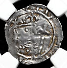 SZKOCJA. Dawid I, 1124-1153. Srebrny grosz, S-5007, niezwykle rzadki, NGC VF35