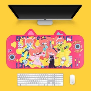 Alfombrilla de ratón grande para juegos teclado extendido alfombrilla de ratón alfombrilla de escritorio impermeable Cyber Girl - Imagen 1 de 7