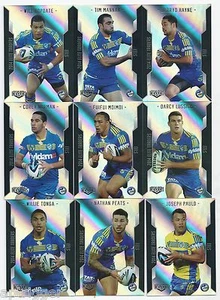 2014 NRL Elite PARAMATTA EELS Silver Parallel Team Set - Picture 1 of 1