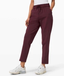 Lululemon Keep Moving Pant Relaxed Fit Luxtreme in Cassis (Burgundy) Size 12 - Picture 1 of 9