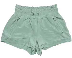 Athleta Girl Road Trippin' Shorts Size XL Teal Blue Activewear Workout Sports - Picture 1 of 8