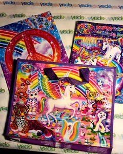 Lisa Frank Coloring book, folder, Keeper folder tote - Picture 1 of 7
