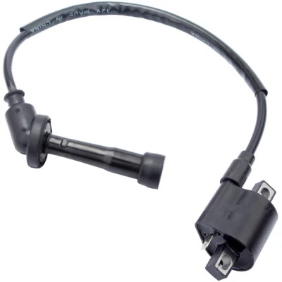 Black Ignition Coil For Yamaha Grizzly 660 YFM660 2002-2008 ATV Parts - Image 1 of 4