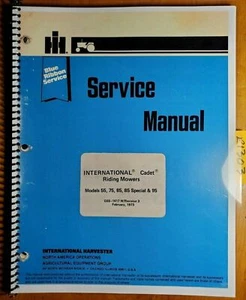 IH International Cub Cadet 55 75 85 85 Special 95 Riding Mower Service Manual 73 - Picture 1 of 12