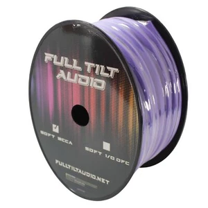 Full Tilt Audio 1/0 Gauge Copper Clad Aluminum Power/Ground Wire Purple Lot - Picture 1 of 5