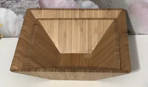 Pampered Chef Holz 2 natürliche Bambus Servieren Pasta oder Salat Schüsseln 9 1/4" & 11" - Bild 1 von 7