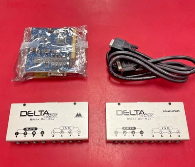 M-AUDIO Delta 44 Professional 4 In / 4 Out Audio Card & Breakout Box *Untested* - Image 1 of 4