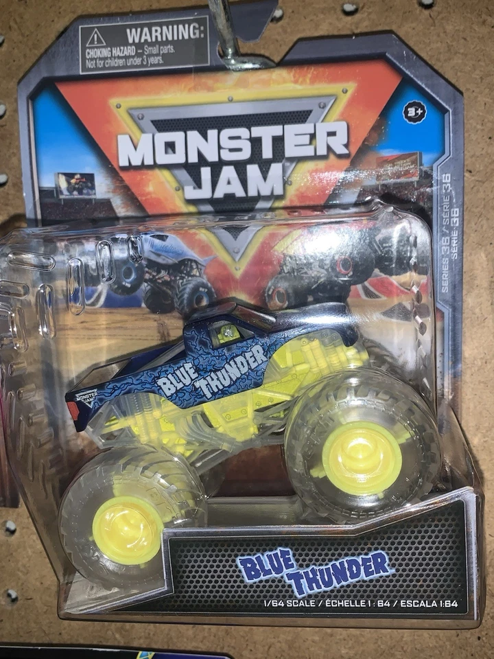 Spin Master Monster Jam Blue Thunder CHASE Series 34 1/64 Diecast - Image 1 of 1