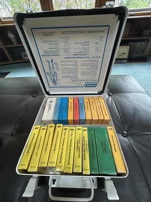 VTG. North First Aid Kit Metal Wall Mountable Box With Supplies Construction  - Image 1 of 4