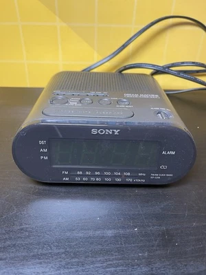 Sony Dream Machine Reloj Despertador Digital AM FM Radio ICF-C218 Negro PROBADO FUNCIONA Foto 1 de 4