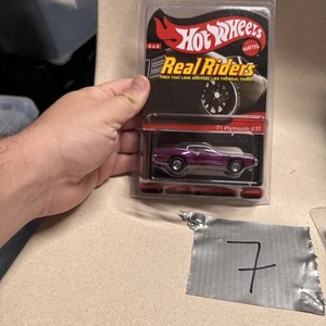 Hot Wheels RLC Real Riders '71 Plymouth GTX #0746/4000 PINK mit PROTEKTOR! - Bild 1 von 14