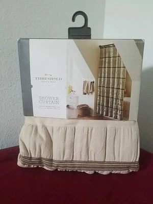 Cortina de Ducha Umbral Calidad y Diseño 72x72 100% Algodón Foto 1 de 4