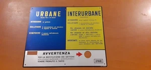 TELEFONO A GETTONI   SIP  Targa Istruzioni - Foto 1 di 2